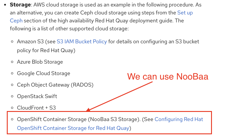 NooBaa as Object Storage