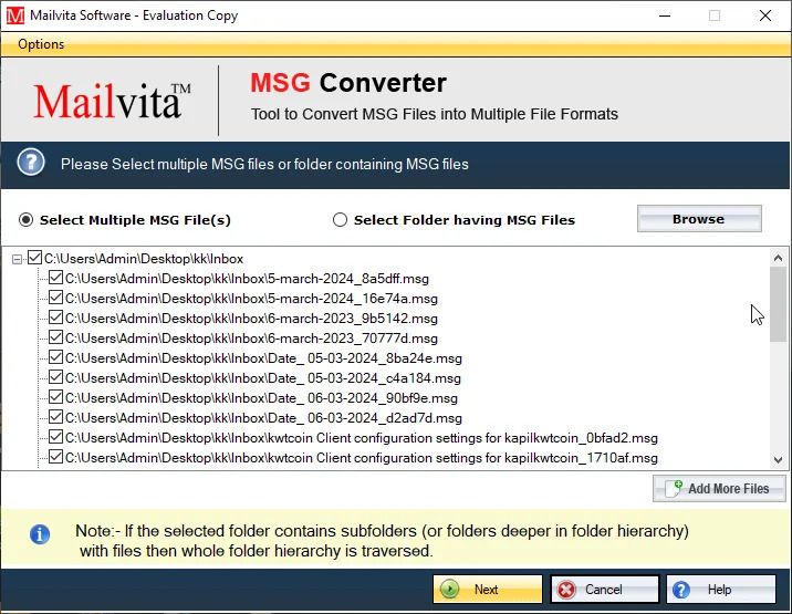 Mailvita Convert for MSG