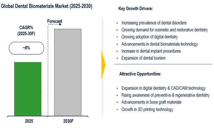 Cover image for Global Dental Biomaterials Market Expected to Achieve 8% CAGR Growth, Implant Tech by 2030