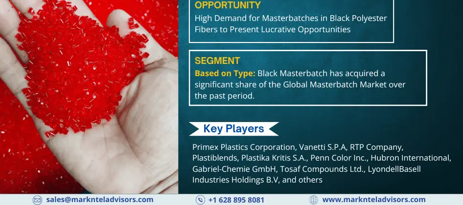 Cover image for Masterbatch Market to Grow at 6.5% CAGR by 2030 | MarkNtel Advisors