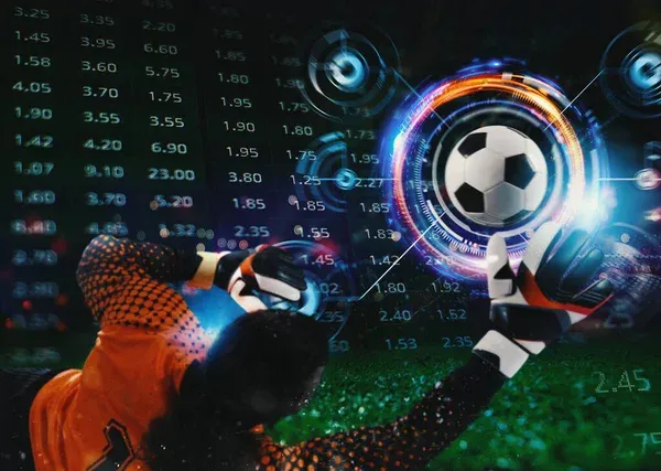 Online Bet Analytics Statistics Soccer — Stock Photo, Image