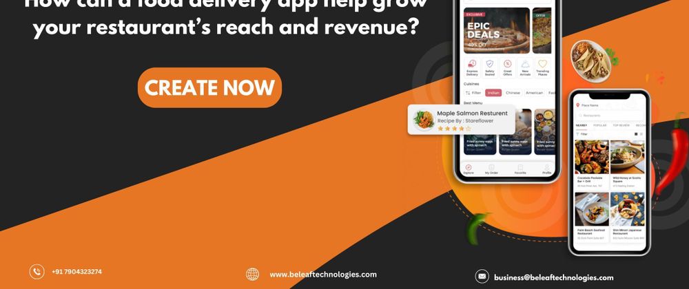 Cover image for How can a food delivery app help grow your restaurant’s reach and revenue?