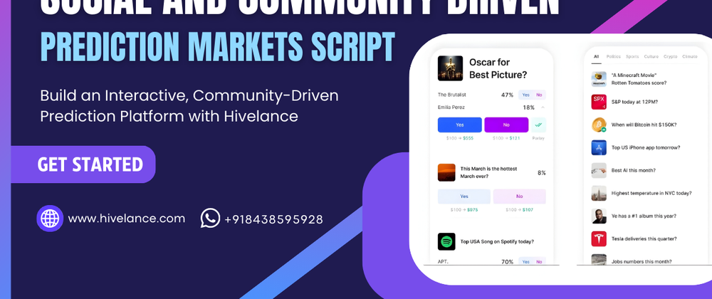 Cover image for Social & Community Driven Prediction Market Script for DEX Forecast Solution