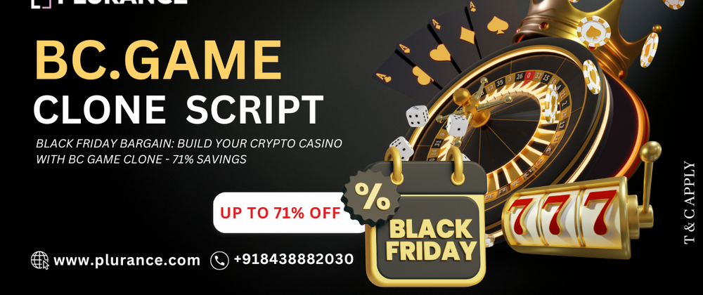 Cover image for Black Friday Bargain: Build Your Crypto Casino with BC Game Clone - 71% Savings