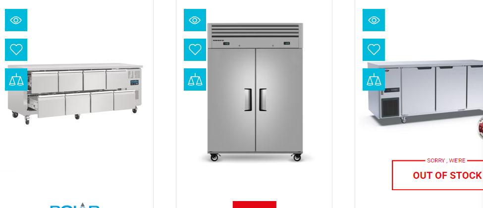 Cover image for 3 door commercial fridge