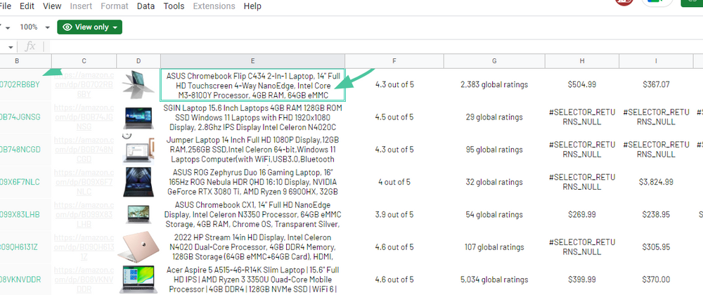 Cover image for Amazon | Web scraping in Google Sheets