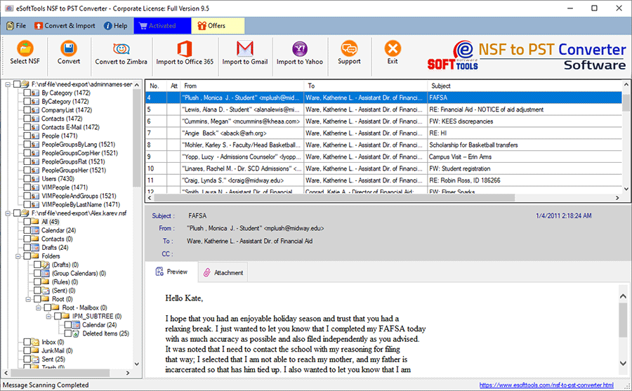 eSoftTools NSF Viewer Software
