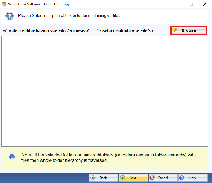 browse the vcf files