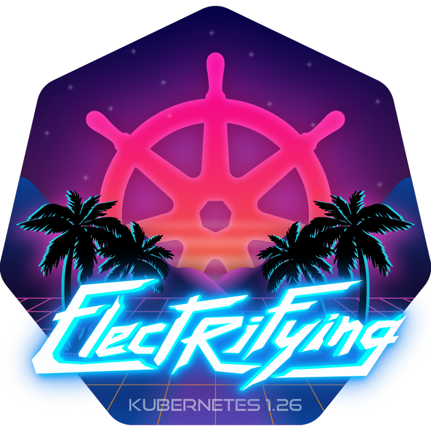 Kubernetes 1.26 Electrifying logo